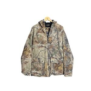Realtree Camo Full Zip Hooded Jacket Men's Outerwear Realtree Xtra Camouflage